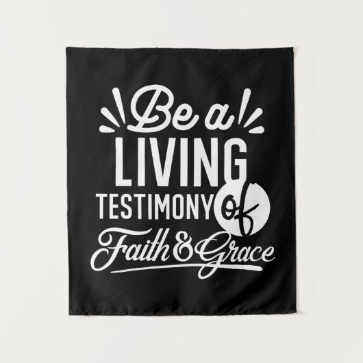 Spiritual Living Testimony Faith and Grace Quote Wandkleed (Voorkant)