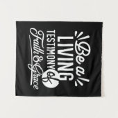 Spiritual Living Testimony Faith and Grace Quote Wandkleed (Voorkant (horizontaal))