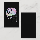 Spiritual Pastel Goth Kawaii Moon Visitekaartje (Voorkant / Achterkant)