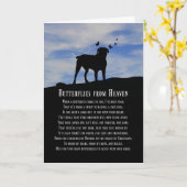 Spiritual Sympathy Card with Dog and Butterflies Kaart (Gele Bloem)