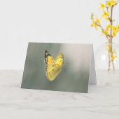 Spiritual Transition Butterfly Sympathy Card Kaart (Gele Bloem)