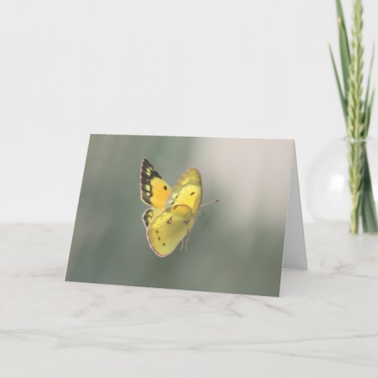 Spiritual Transition Butterfly Sympathy Card Kaart (Voorkant)