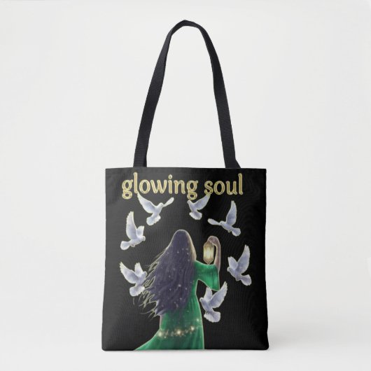 Spiritual women with lantern EVERY DAY Tote Bag (Voorkant)