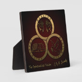 Spiritualisten Trinity Plaque Fotoplaat (Voorkant)
