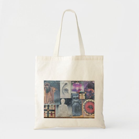 Spiritualiteit Collage Tote Bag (Voorkant)