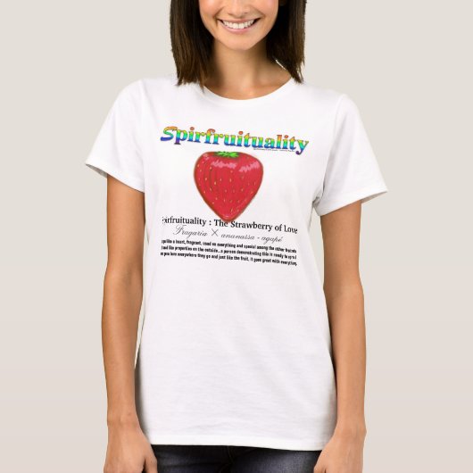 spiritualiteit : De aardbei van de liefde T-shirt (Voorkant)