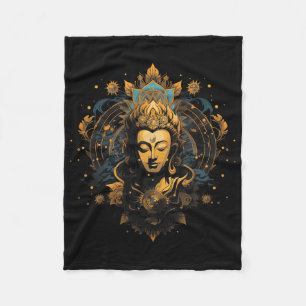 Spiritualiteit Kunstwerk Vrede Zen Yoga Azië Guata Fleece Deken