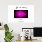 Spiritualiteit - Paars Poster (Thuiskantoor)