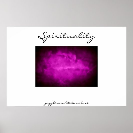 spiritualiteit poster (Voorkant)