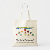 Spiritualiteit: (Retro Digital Paint Design) Tote Bag (Voorkant)