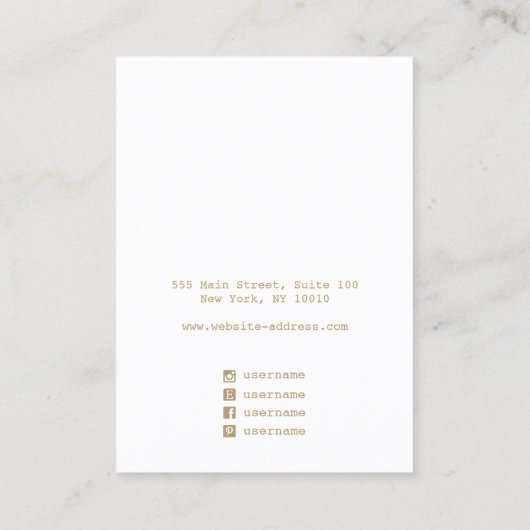 Spiritueel 7 Chakra die juwelenweergave verdient Visitekaartje (Achterkant)