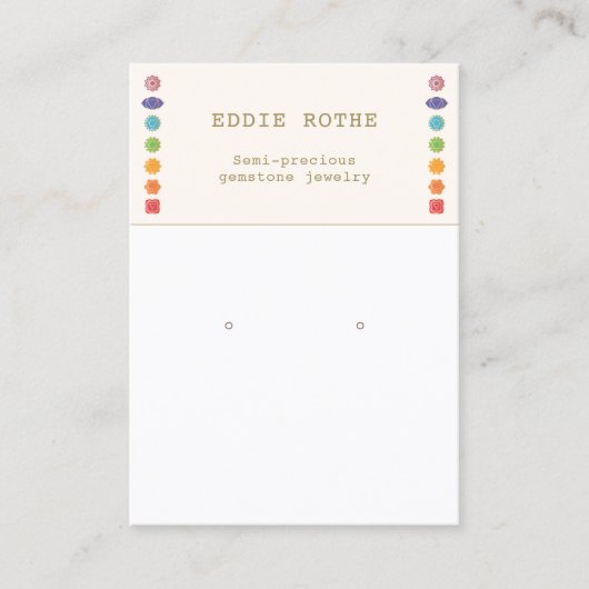 Spiritueel 7 Chakra die juwelenweergave verdient Visitekaartje (Voorkant)