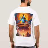 Spiritueel Abstract Afbeelding van Shiva T-shirt (Achterkant)