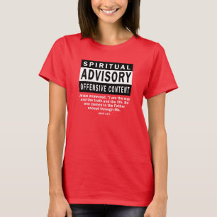 Spiritueel advies Johannes 14:6 Christelijke citat T-shirt