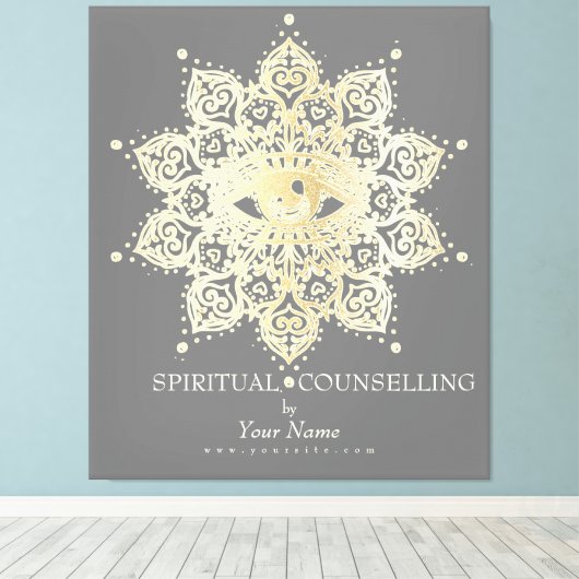 Spiritueel advies, Psychic, Tarot - Canvas Afdruk (Insitu (Houten vloer))