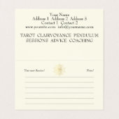 Spiritueel advies, Psychic - Visitekaartje (Binnenkant ongevouwen)