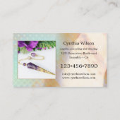 Spiritueel adviseur Dowsing Pendulum Foto Visitekaartje (Achterkant)