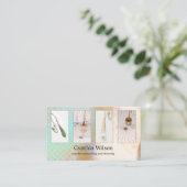 Spiritueel adviseur Dowsing Pendulum Foto Visitekaartje (Staand voorkant)