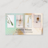 Spiritueel adviseur Dowsing Pendulum Foto Visitekaartje (Voorkant)