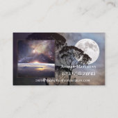 Spiritueel adviseur Shaman Photo Visitekaartje (Achterkant)