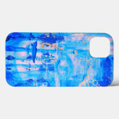 Spiritueel Blauwe Boeddha Hoofd Beeld Abstracte Ku Case-Mate iPhone Case (Achterkant (horizontaal))