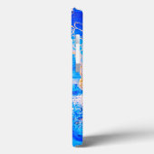 Spiritueel Blauwe Boeddha Hoofd Beeld Abstracte Ku Case-Mate iPhone Case (Achterkant / Links)