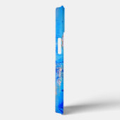 Spiritueel Blauwe Boeddha Hoofd Beeld Abstracte Ku Case-Mate iPhone Case (Achterkant / Rechts)