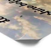 Spiritueel citaat "Koninkrijk God" over de hemel m Poster (Hoek)