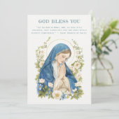Spiritueel citaat van Catholic Blessed Mary Floral (Staand voorkant)
