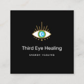 Spiritueel Derde Oog-Logo Visitekaartje (Voorkant)