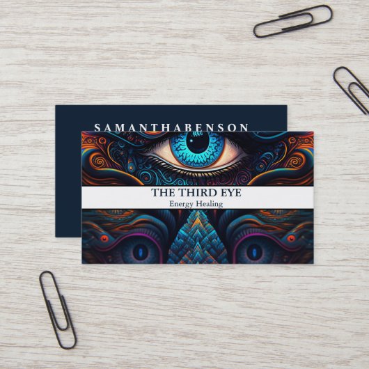 Spiritueel Energie Heiler Reiki Visitekaartje (Voorkant / Achterkant in situ)