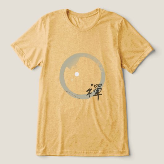 Spiritueel Enso Zen Tri-Blend Shirt (Design voorkant)