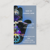 Spiritueel Fatima Hand, mystiek Visitekaartje (Achterkant)