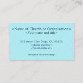 Spiritueel Galaxy Blue Visitekaartje (Achterkant)