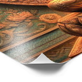 Spiritueel Gautam Boeddha kunstwerk Foto Afdruk (Hoek)