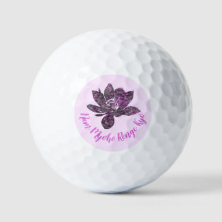 Spiritueel Gedeeltelijk Paarse Lotus Bloemnaam Myo Golfballen