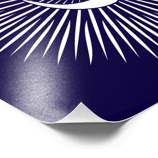 Spiritueel gegevensontwerp foto afdruk (Hoek)