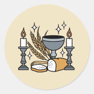 Spiritueel geloof en genade – Opbeurende christeli Ronde Sticker
