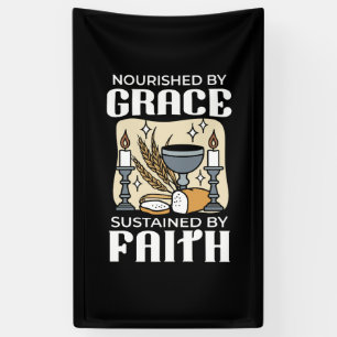 Spiritueel geloof en genade – Opbeurende christeli Spandoek