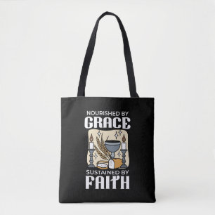 Spiritueel geloof en genade – Opbeurende christeli Tote Bag