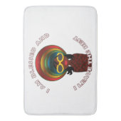 Spiritueel Gezegend Gelukkig Badmat (Voorkant Verticaal)