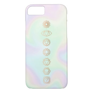 Spiritueel gouden holografische chakra iPhone 8/7 hoesje