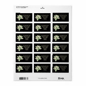 Spiritueel groen Lotus Flower-adres Etiket (Full Sheet)