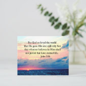 SPIRITUEEL JOHN 3:16 FOTO BRIEFKAART (Staand voorkant)