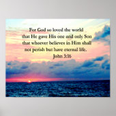 SPIRITUEEL JOHN 3:16 FOTO POSTER (Voorkant)