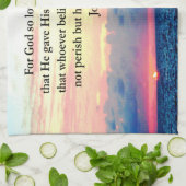 SPIRITUEEL JOHN 3:16 FOTO THEEDOEK (Gevouwen)