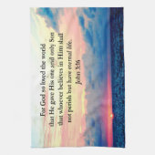 SPIRITUEEL JOHN 3:16 FOTO THEEDOEK (Verticaal)