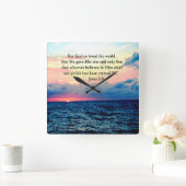 SPIRITUEEL JOHN 3:16 FOTO VIERKANTE KLOK (Huis)