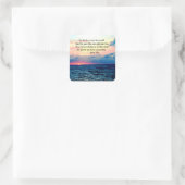 SPIRITUEEL JOHN 3:16 FOTO VIERKANTE STICKER (Tas)