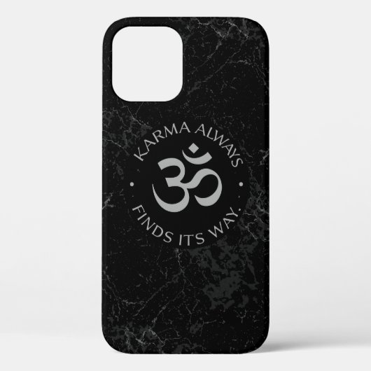 Spiritueel Karma Om Design – Mindfulness Collectie Case-Mate iPhone Case (Achterkant)